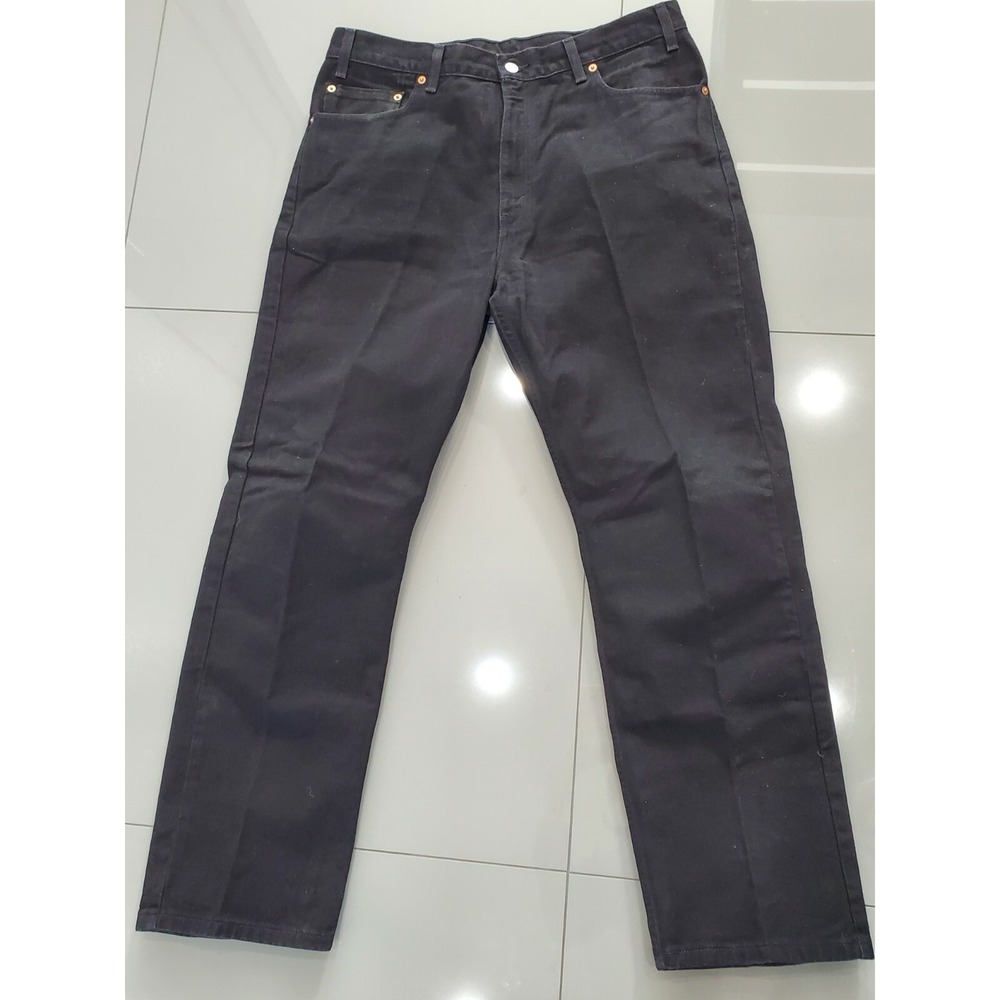 BLACK PAIR LEVIS 505 REGULAR FIT STRAIGHT LEG 36 X 30